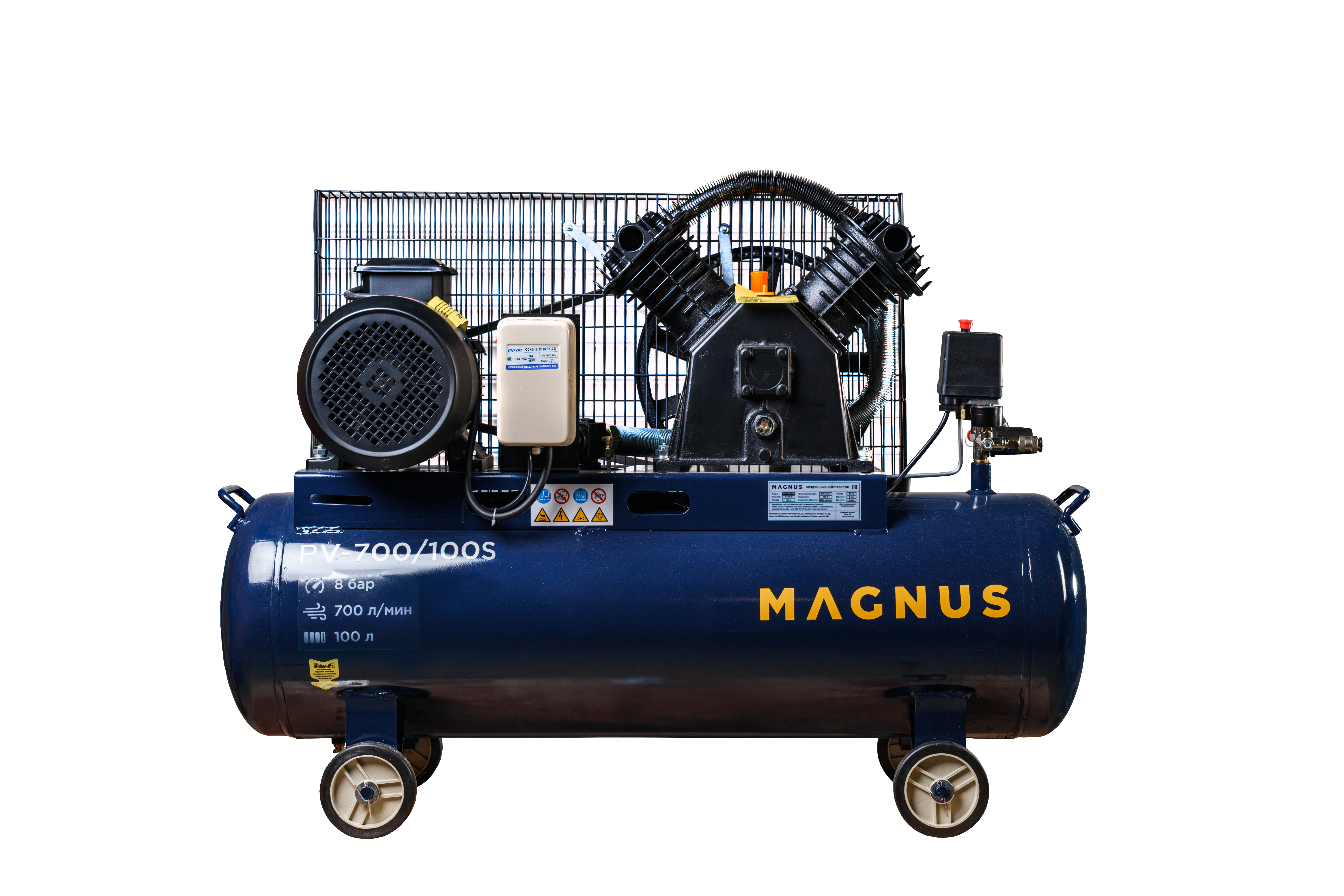 Компрессор воздушный Magnus KV-700/100S новый фильтр (10атм.,4,0кВт.,380В,Ф90) в Уфе